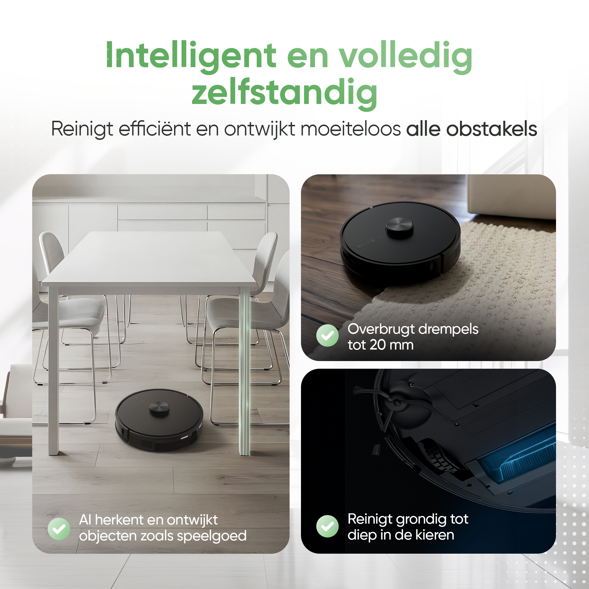 Premium Robotstofzuiger met dweilfunctie - Automatisch leegstation